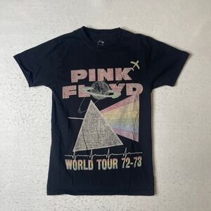 Pink Floyd World Tour 72 73‎ T Shirt Black Small Graphic Tee